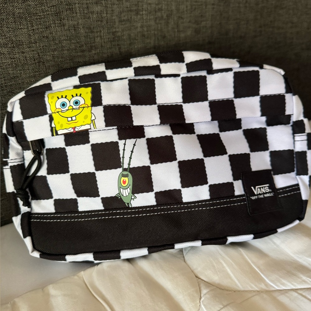 Vans Black Checkered Interior crossbody SpongeBob